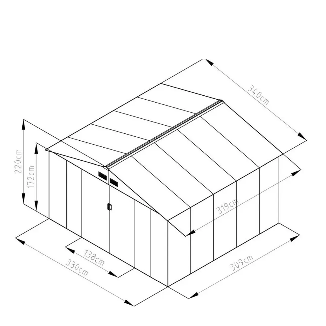 Bodega Modelo Sky6 3,40 x 3,20 mts Bodega Modelo Sky6 3,40 x 3,20 mts - Imagen 2